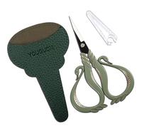 YOUGUOM Sewing Scissors Sharp Detail Scissors with Cover for Craft Embroidery Precision Cutting, Little Needlework Shears, Small Threading Snips All Purpose