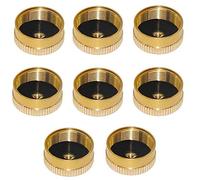 YOUHO Propane Tank Cap Solid Brass Refill 1lb for Outdoor Camping Stove Cooking, FengJin Propane Cap to Prevent Gas Leaking, Propane Bottle Cap with Brass Construction(8 Packs)