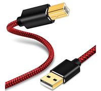 Youii 2m USB 2.0 Printer Cable - Premium Durable Type A Male to B Male Scanner Cable for HP, Canon, Dell, Lexmark, Xerox and More