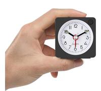 YouJabz Travel Analog Alarm Clock, Ultra Small Clock with Snooze and Light Function, Super Silent Non Ticking, Battery Operated, Easy to Setup, Back to School, Learning Awards Student gift