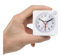 YouJabz Travel Analog Alarm Clock, Ultra Small Clock with Snooze and Light Function, Super Silent Non Ticking, Battery Operated, Easy to Setup, Back to School, Learning Awards Student gift