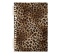YOUJUNER A5 Notebook Animal Leopard Print Spiral Notebook Hardcover Wirebound Journal Diary, 120 Pages