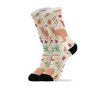 YOUJUNER Animal Kangaroo Cute Mens Womens Socks High Ankle Socks Crew Long Socks Dress Socks Novelty Socks 1 Pair