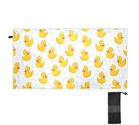 YOUJUNER Beach Bath Towel Yellow Ducks Quick Dry Sand Free Large Beach Towel for Swimming Summer Holiday Travel Camping