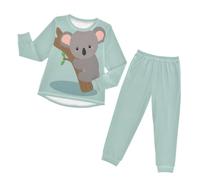 YOUJUNER Boys Girls Pyjamas Set Cute Koala Bear Sleepwear Loungewear Set Nightwear Long Sleeve Pjs Outfits for Unisex Kids Toddler Multicolor