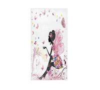 YOUJUNER Hand Towels Flower Fairy Butterfly Decor Fingertip Soft Face Towel Absorbent Bathroom Kitchen Towels