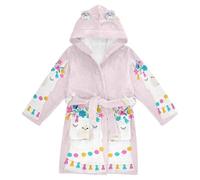 YOUJUNER Kids Bathrobe Hooded Robe Cute Alpaca Lama Llama Print Girls Boys Dressing Gown Soft Plush Sleepwear Nightwear Absorbent Pyjamas Nightgown