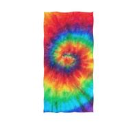 YOUJUNER Large Towels Bath Sheet Abstract Tie Dye Bath Towels for Shower Spa Sauna Beach Gym
