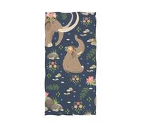 YOUJUNER Large Towels Bath Sheet Cute Elephant Pattern Bath Towels for Shower Spa Sauna Beach Gym