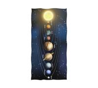 YOUJUNER Large Towels Bath Sheet Planet Solar System Bath Towels for Shower Spa Sauna Beach Gym