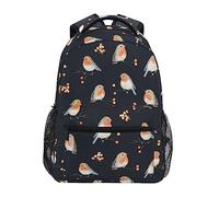 YOUJUNER School Backpack Robin Bird Pattern Boys Girls Schoolbag Bookbag Casual Backpack Travel Rucksack Daypack