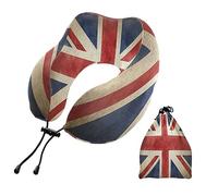 YOUJUNER Travel Pillow Vintage UK Flag Memory Foam Neck Pillow Support Pillow Neck Cushion