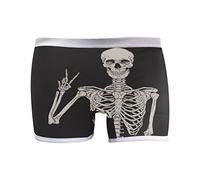 YOUJUNER Women's Boxer Briefs Shorts Funny Human Skull Skeleton Boyshort Panties Underpants Underwear for Womens Girls Multicolor