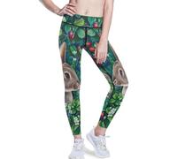YOUJUNER Womens Gym Leggings Hare Bunny Rabbit High Waist Yoga Pants for Women Workout Sports Running Gym Fitness Leggings Multicoloured