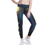 YOUJUNER Womens Gym Leggings Planet Solar System High Waist Yoga Pants for Women Workout Sports Running Gym Fitness Leggings Multicoloured