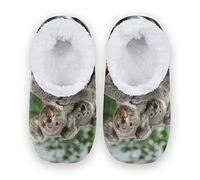 YOUJUNER Women's Memory Foam House Slippers Cute Animal Koala Bear Slippers for Women Warm House Shoes Comfy Closed Back Bedroom Shoes