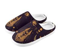 YOUJUNER Women's Memory Foam Slipper Egyptian Anu onstellation Ladies House Slippers Soft Warm Cosy Slip On House Shoes Slippers for Women Men