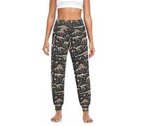 YOUJUNER Women's Trouser Yoga Pants Dinosaur Fossils High Waist Harem Pants Comfy Loose Lounge Pants Beach Pants Sweatpants Multicoloured