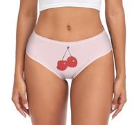 YOUJUNER Womens Underwear Cherry Pattern Comfy Knickers Ladies Basic Briefs Hipster Pants for Girls Multicolor