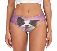 YOUJUNER Womens Underwear Cute Collie Dog Comfy Knickers Ladies Basic Briefs Hipster Pants for Girls Multicolor