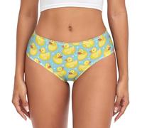YOUJUNER Womens Underwear Cute Yellow Ducks Comfy Knickers Ladies Basic Briefs Hipster Pants for Girls