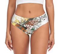 YOUJUNER Womens Underwear Music Note Guitar Comfy Knickers Ladies Basic Briefs Hipster Pants for Girls Multicolor