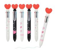 YOUKAI Love 6 in 1 Multicolor Ballpoint Pen for Girls and Women (LOVE)