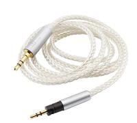 Youkamoo 3.5mm 8 Core Silver Plated Braided Replacement Upgrade Cable Compatible for Sennheiser Momentum Momentum 2 Momentum 3 HD1 Headphones 1.22m