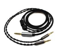 Youkamoo 4.4mm Balanced Headphone Replacement Cable Dual 3.5mm to 4.4mm Over-Ear Headphone Wire for DACs & Headphone Amps, Headphones, Various Music Players, Black 3 Meters, 10FT