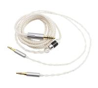 Youkamoo Balanced Replacement Upgrade Cable Compatible with Hifiman Sundara, Ananda, Arya, HE400SE, HE4XX, HE-400i, Edition XS Headphones, 4.4mm to Dual 3.5mm Male 5ft/1.5m Silver&Black