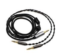 Youkamoo Replacement Upgrade Cable Compatible with Hifiman Sundara, Ananda, Arya, HE400SE, HE4XX, HE-400i, Edition XS Headphones Dual 3.5mm to 3.5mm Male Silver Plated Braided 4ft/1.2m