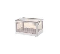 YOUKANG Folding Storage Boxes With Five Doors Stackable Bins For Storage With Wheels Easy To Assemble YOUKANG2503(D,Large)