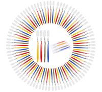 YOUKE Ola 200 Disposable Toothbrushes Individually Packaged Multi Color Pack Affordable Bulk Pack of Disposable Manual Tooth Brush Perfect for Hotel, Guest, Camping, Travel, Giveaways | Medium