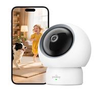 youkey 2.5K HD Indoor Pet Security Camera, Two-Way Audio Chat to Your Pets, 360° AI Human Tracking, Privacy Mode, No Monthly Fees, AI Pet/Human Detection, Night Vision, WIFI 6（2.4GHz & 5GHz）