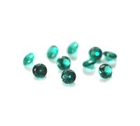 YOUKEYGEM Lab Grown Emerald 50 Per Pack Small Size From 0.8mm to 3.0mm Loose Gemstones Green VVS1 Excellent Round Cut For DIY Jewelry, 0.8-3.0mm, Gemstone, lab grown emerald