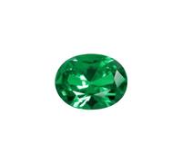 YOUKEYGEM Lab Grown Emerald Colombia And Zambia Green Color Oval Diamond Cut Loose Gemstone DIY Jewelry With AGL Certificate, 8x12mm, YAG, lab grown gemstone