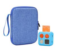 YouKnow Card Holder for Yoto Cards - Kids Accessory, Soft Portable Folder with Zipper & 96 Pockets, Case with Yoto Mini Silicone Case for Travel (Blue)