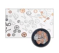 YOUKOLO 1 Box Mixed Steampunk Watch Gear Cogs Watch Findings for Crafting Jewelry Making Mold Fillings Nail Art Accessory