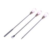 YOUKOLO 3 Pcs Stirring Needle Spoon Tool Portable Muddler Poke Needle Spoon Kit for Resin Craft Silicone Mold Jewelry Making