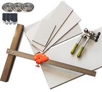 youkzuan Precise Tile Cutter Tools,Professional Manual Tile Cutter for Porcelain/Ceramic Tiles,Capable Cutter 48' Large Format Tiles,1Pc Running Plier,3Pcs Tungsten Scoring Wheels,3Pcs Cutter Heads