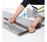 youkzuan Professional Porcelain Manual Tile Cutter Tool Kit with Large Tile Cutter (can Cut 48"),Power Pliers,3Pcs Cutting Blades and 3Pcs Cutting Wheels