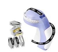 YOULABLE Embossing Label Maker with 6 Tapes, 3D Embosser Handheld Label Machine, Portable Lettering Embossed Labeler with 6 Rolls Emboss Tapes for Office Home Organization and DIY Crafting（Purple）