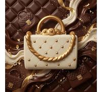 Youlden’s of Yorkshire Chocolate Handbag - Luxury Artisan Gift with 8 Handmade Truffles, White Chocolate, Happy Birthday Ribbon