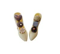 Youlden's of Yorkshire - Luxury Handmade Gourmet Artisan Pair of White Chocolate Shoes - Milk, White, Dark and Pink Chocolate Truffles. Ideal Present for Birthdays, Anniversary, Christmas.