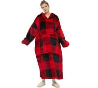 YOULIKE Extra Long Wearable Blanket Hoodie - Oversized Hoodies Sweatshirt for Men Women - Super Warm and Cozy Giant Hooded Thick Flannel Blanket with Big Front Pocket