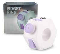 YOULIKE Fidget Toy Sensory Cube Toy - Cube Toy with Click Ball - Decompression Ring Fidget Finger Toy for ADD ADHD Stress Relief for Adults(Purple)