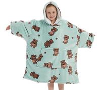YOULIKE Oversized Blanket Hoodie - Plush Fluffy Fleece Family Matching Sweatshirt for Women Men Kids Girl Boy - Wearable Hooded Blanket with Big Front Pocket
