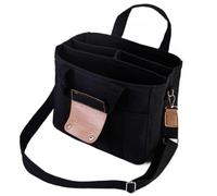 Youlity Canvas Tote Bag for Women Multi-Pocket Handbags with Compartments Top Handle Crossbody Bag with Adjustable Strap for Work School Travel Shopping Mommy Bag