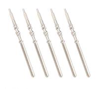 YOULJINTFA 5Pcs Silver Movement Watch Steel Stem Crown Kit Watch of Parts NH35 NH36 NH38 NH39 Watch Parts for Kits Watch Accessories, White, Modern