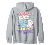 You'll Eat This Test And Leave No Crumbs Test Day Teachers Zip Hoodie